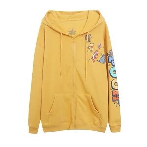 Disney Winnie the Pooh Yellow Zip-Up Hoodie